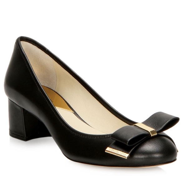 Michael Kors Shoes - Michael Kors Black Kiera Mid Pump Block Heel